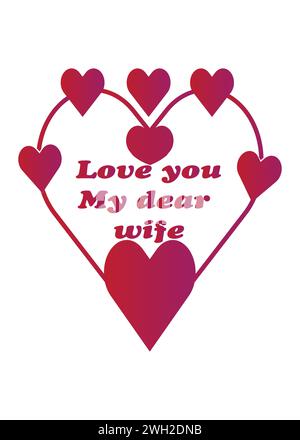 Design vettoriale modello t shirt da giorno Happy Valentines, elegante e accattivante Illustrazione Vettoriale