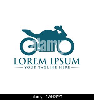 Design del logo della bicicletta Illustrazione Vettoriale