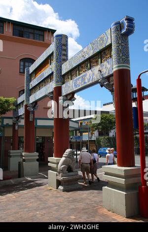 BRISBANE, Australia - 22 Marzo 2008: la gente visita Chinatown a Brisbane, Australia. Nel 2014 stimato 447,400 persone in Australia sono nati in chi Foto Stock