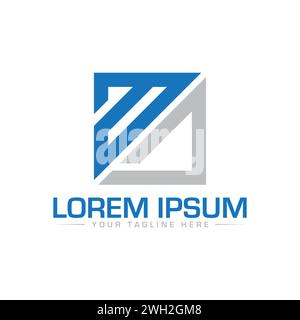 Logo BD Letter. Design con logo BD creativo e moderno. Illustrazione Vettoriale