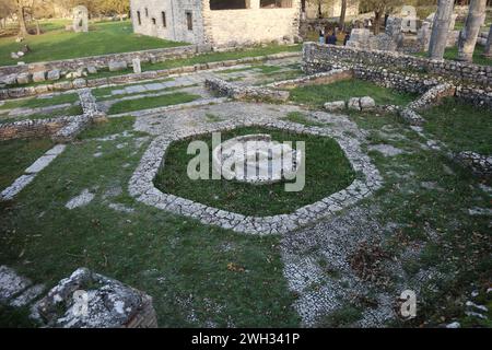 Altilia - Macellum nel Parco Archeologico di Sepino Foto Stock