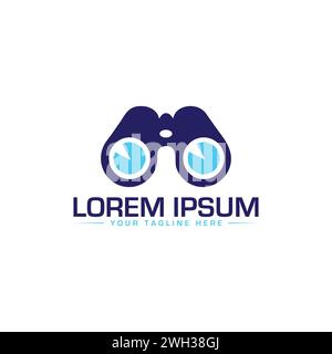 Design del logo della fotocamera. Design esclusivo e moderno del logo della fotocamera. Illustrazione Vettoriale