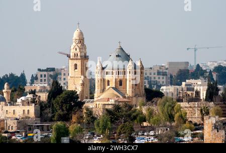 Abbazia della Dormizione sul monte Sion e a Gerusalemme, Israele Foto Stock