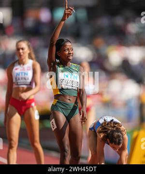 Prudenza SEKGODISO partecipa ai 800 metri ai Campionati mondiali di atletica leggera di Budapest 2023. Foto Stock