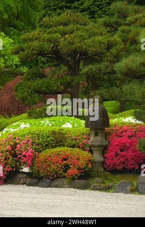 Appartamento giardino, Portland Giardino Giapponese, Washington Park, Portland, Oregon Foto Stock