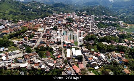 Cocorna, Antioquia - Colombia. 28 gennaio 2024. Comune a est del dipartimento, a una distanza di 73 chilometri dalla città di Medellin Foto Stock