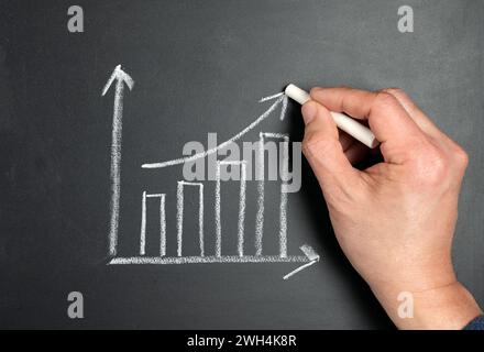 Lo sviluppo del business di successo e di crescita il concetto di crescita Foto Stock
