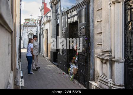 Tomba di Eva Peron Recoleta, Buenos Aires, Argentina, lunedì 13 novembre, 2023. foto: David Rowland / One-Image.com Foto Stock