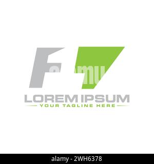 Design del logo F1. Illustrazione Vettoriale