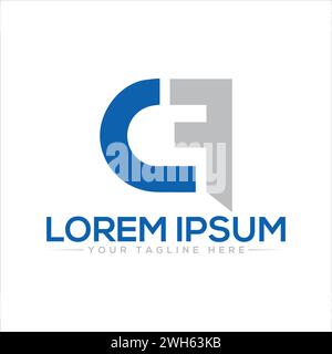Logo CF Letter. Illustrazione Vettoriale