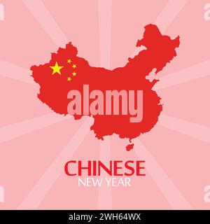 Illustrazione del Capodanno cinese icona vettoriale anno cinese icona vettoriale Illustrazione Vettoriale