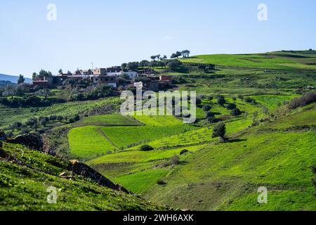 Paesaggio della Tunisia settentrionale - regione del Sejnene - Tunisia Foto Stock