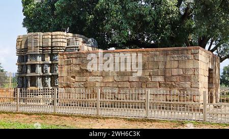 Vista completa del Tempio di Chandraditya, Barsur, Bastar, Chhattisgarh, India. Foto Stock