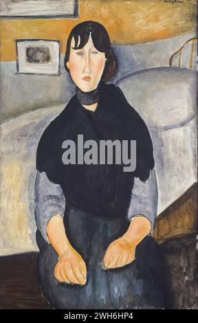 Amedeo Modigliani (1884-1920), italiano, modernismo - giovane donna del popolo - "Jeune Femme du peuple" Foto Stock