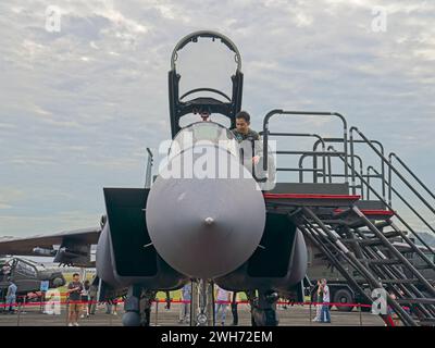 RSAF F F-15SG all'Open House 2024 Foto Stock