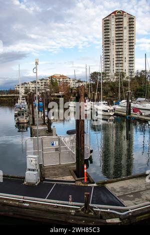 Porto di Nanaimo nella Columbia Britannica, Canada Foto Stock