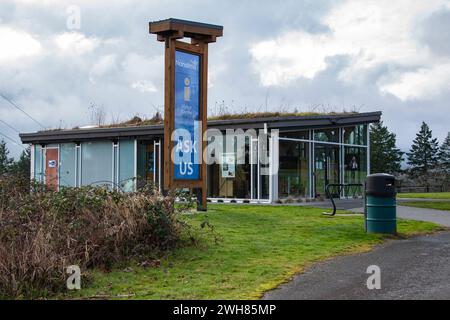 Centro visitatori presso East Wellington Park a Nanaimo, British Columbia, Canada Foto Stock