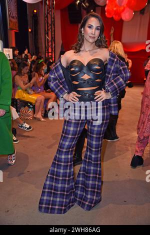 Sila Sahin-Radlinger bei der MARINA HOERMANSEDER SFILATA DI MODA im Haus Zenner im Rahmen der Berlin Fashion Week Herbert/Inverno 2024 poll Berlino AM 08.02.2024 *** Sila Sahin Radlinger alla SFILATA MARINA HOERMANSEDER presso Haus Zenner come parte del Berlin Fashion Week Herbert Winter 2024 a Berlino il 08 02 2024 Foto Stock