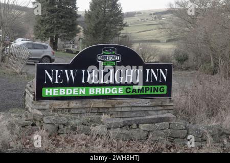 07.02.2024 New Delight, Hebden Bridge, West Yorkshire, Regno Unito. Foto Stock