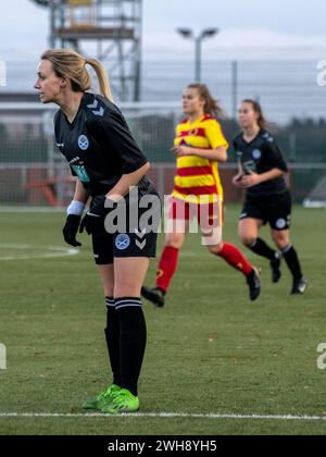 Glasgow, Scozia, Regno Unito. 6 novembre 2022: Le donne Rossvale giocano contro l'Ayr United nella SWF Championship South League. Foto Stock