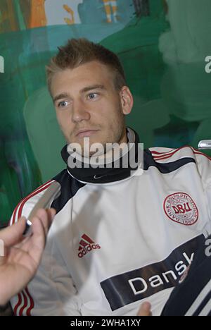 Copenhagen / Denmark. Nicklas Bendtner, calciatore della Juventus FC, membro della nazionale danese di calcio, è stato intervistato dai media prima della partenza per la Turchia il 13 novembre 2012 (foto di Francis Joseph Dean/Dean Pictures) Foto Stock