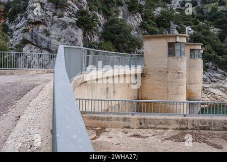 Gorg Blau, bacino idrico artificiale, Escorca, Maiorca, Isole Baleari, Spagna Foto Stock