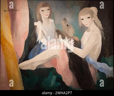 Marie Laurencin, donne con cane, 1924-1925, olio su tela, Museo Orangerie, Parigi Foto Stock