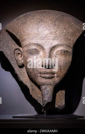 Frammento del coperchio del sarcofago del faraone Ramesses VI, dinastia del 20th, tomba di Ramesses VI, valle dei re, Tebe, Egitto, replica collecti Foto Stock