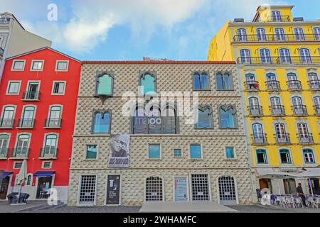 Portogallo, Lisbona, Casa dos Bicos - edificio della fondazione Jose Saramago foto © Fabio Mazzarella/sintesi/Alamy Stock Photo Foto Stock