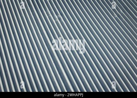 Decorata con motivi di sci da collina Foto Stock