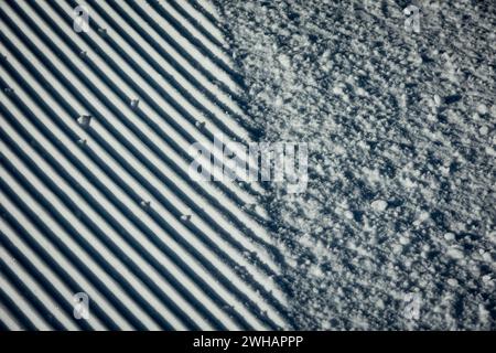 Decorata con motivi di sci da collina Foto Stock