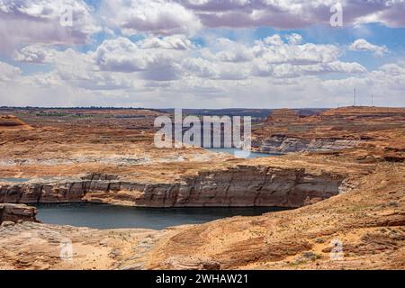 Fiume Colorado e diga di Hoover Arizona, Stati Uniti Foto Stock