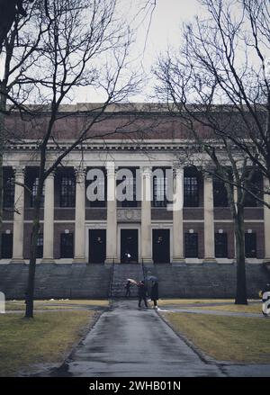 campus universitario di harvard a boston, stati uniti, febbraio 2020 Foto Stock