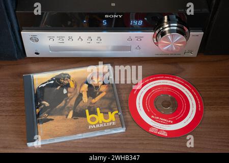 Parklife è il terzo album in studio del gruppo rock inglese Blur, pubblicato il 25 aprile 1994. L'album è venuto a definire la scena Britpop emergente Foto Stock