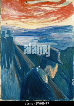 Edvard Munch (1863-1944) - norvegese - Espressionismo - Desperatio/1 Foto Stock