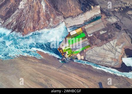 Lago d'acqua ghiacciata, Cina Foto Stock