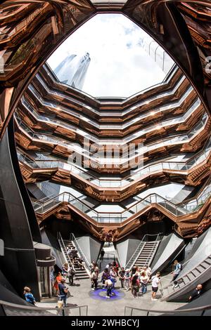 New York City: La struttura della nave a Hudson Yards, Manhattan Foto Stock