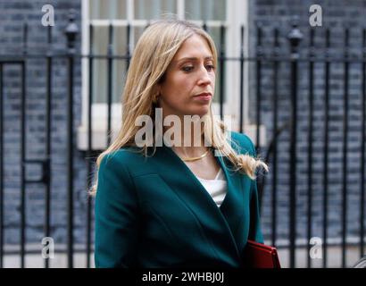 Laura Trott, capo segretario del Tesoro, a Downing Street per un incontro. Foto Stock