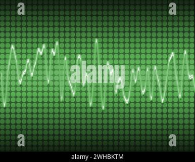 Onda sinusoidale elettronica Foto Stock