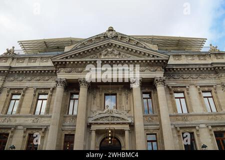 Vista posteriore della Borsa di Bruxelles del 1873 Foto Stock