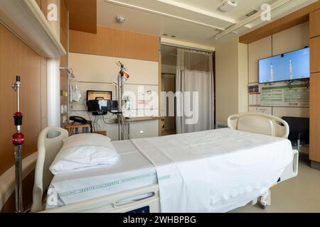 Ospedale. Una stanza dedicata al paziente. Foto Stock