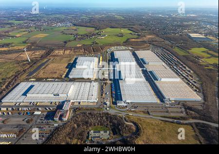 Luftbild, Ikea Zentrallager Verteilzentrum, Schwieringhausen, Dortmund, Ruhrgebiet, Nordrhein-Westfalen, Deutschland ACHTUNGxMINDESTHONORARx60xEURO *** Vista aerea, Ikea Central warehouse Distribution center, Schwieringhausen, Dortmund, regione della Ruhr, Renania settentrionale-Vestfalia, Germania ATTENTIONxMINDESTHONORARx60xEURO Foto Stock