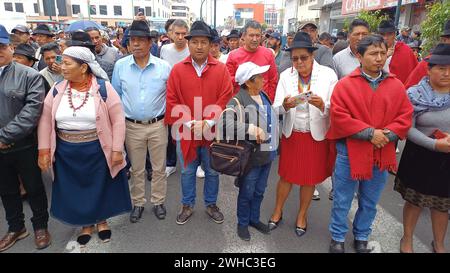 MARCHA-INDIGENA-CONTRA-INSEGURIDAD-TLC Latacunga, viernes 9vde febrero del 2024 Marcha indigena en contra de la inseguridad y del Tratado de Libre Comercio con China. Fotos: Rolando Enriquez/API Latacunga Cotopaxi Ecuador POL-MARCHA-INDIGENA-CONTRA-INSEGURIDAD-TLC-f60c6c95e12417ac518a7914202fd2c3 ** MARCIA INDIGENA CONTRO l'INSICUREZZA FTA Latacunga, venerdì 9 febbraio 2024 marcia INDIGENA CONTRO l'INSICUREZZA e l'accordo di libero scambio con la Cina Foto Stock