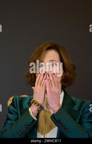 Valladolid. Spagna. 20240209, Sigourney Weaver partecipa a una fotochiamata come vincitore dell'International Goya Award 2024 durante il 38° Goya Awards al municipio il 9 febbraio 2024 a Valladolid, Spagna Foto Stock