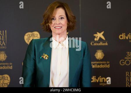 9 febbraio 2024, Valladolid, Castilla Leon, Spagna: Sigourney Weaver partecipa a una photocall come vincitore dell'International Goya Award 2024 durante il 38° Goya Awards al Municipio il 9 febbraio 2024 a Valladolid, Spagna (Credit Image: © Jack Abuin/ZUMA Press Wire) SOLO USO EDITORIALE! Non per USO commerciale! Foto Stock