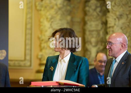 9 febbraio 2024, Valladolid, Castilla Leon, Spagna: Sigourney Weaver partecipa a una photocall come vincitore dell'International Goya Award 2024 durante il 38° Goya Awards al Municipio il 9 febbraio 2024 a Valladolid, Spagna (Credit Image: © Jack Abuin/ZUMA Press Wire) SOLO USO EDITORIALE! Non per USO commerciale! Foto Stock