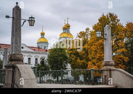 St Nicholas Naval cattedrale, San Pietroburgo, Russia Foto Stock