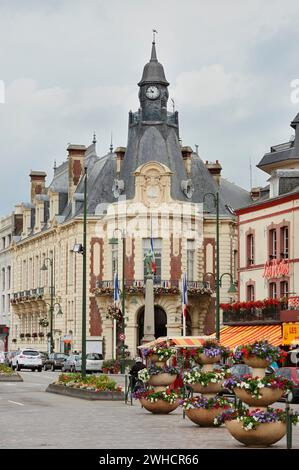 Municipio, Trouville-sur-Mer, Cote Fleurie, Pays d'Auge, Département Calvados, Normandia, Francia Foto Stock