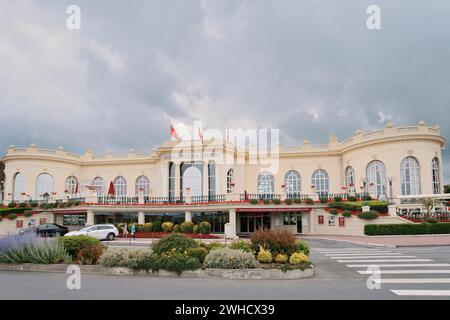 Casino Barriere, Deauville, Cote Fleurie, Pays d'Auge, Département Calvados, Normandia, Francia Foto Stock