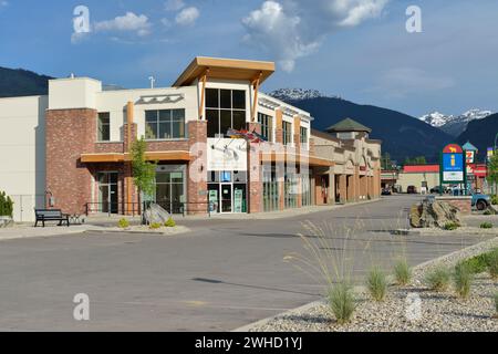 Informazioni turistiche, Revelstoke, British Columbia, Canada Foto Stock